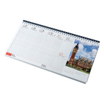 Európa, képes fekvő asztali naptár RS7961, Zöld