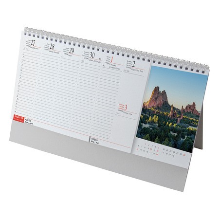 Hegyek, képes álló asztali naptár RS7951