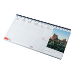 Hegyek, képes fekvő asztali naptár RS7951, Fekete