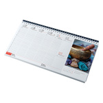 Meditáció, képes fekvő asztali naptár RS7941, Bordó