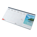 Szigetek, képes fekvő asztali naptár RS7971, Bordó