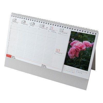 Virágok, képes álló asztali naptár RS7981