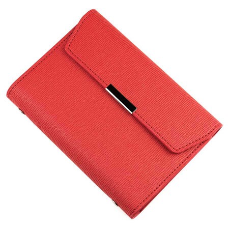 Műbőr gyűrűs kalendárium - RS196S, Piros