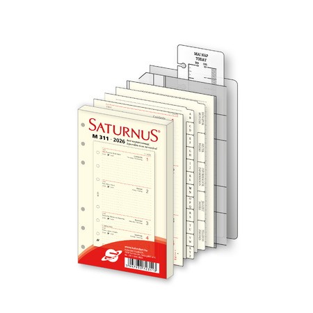 2026 évi heti beosztású kalendárium csomag - M311, Krém (Chamois)