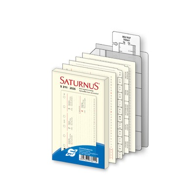 2026 évi heti beosztású kalendárium csomag - S311, Krém (Chamois)