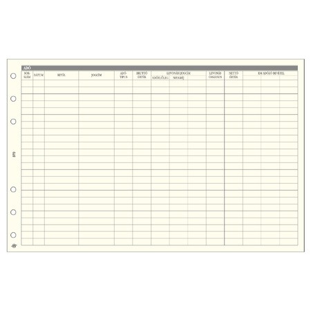 Adó leporelló - M370, Krém (Chamois)