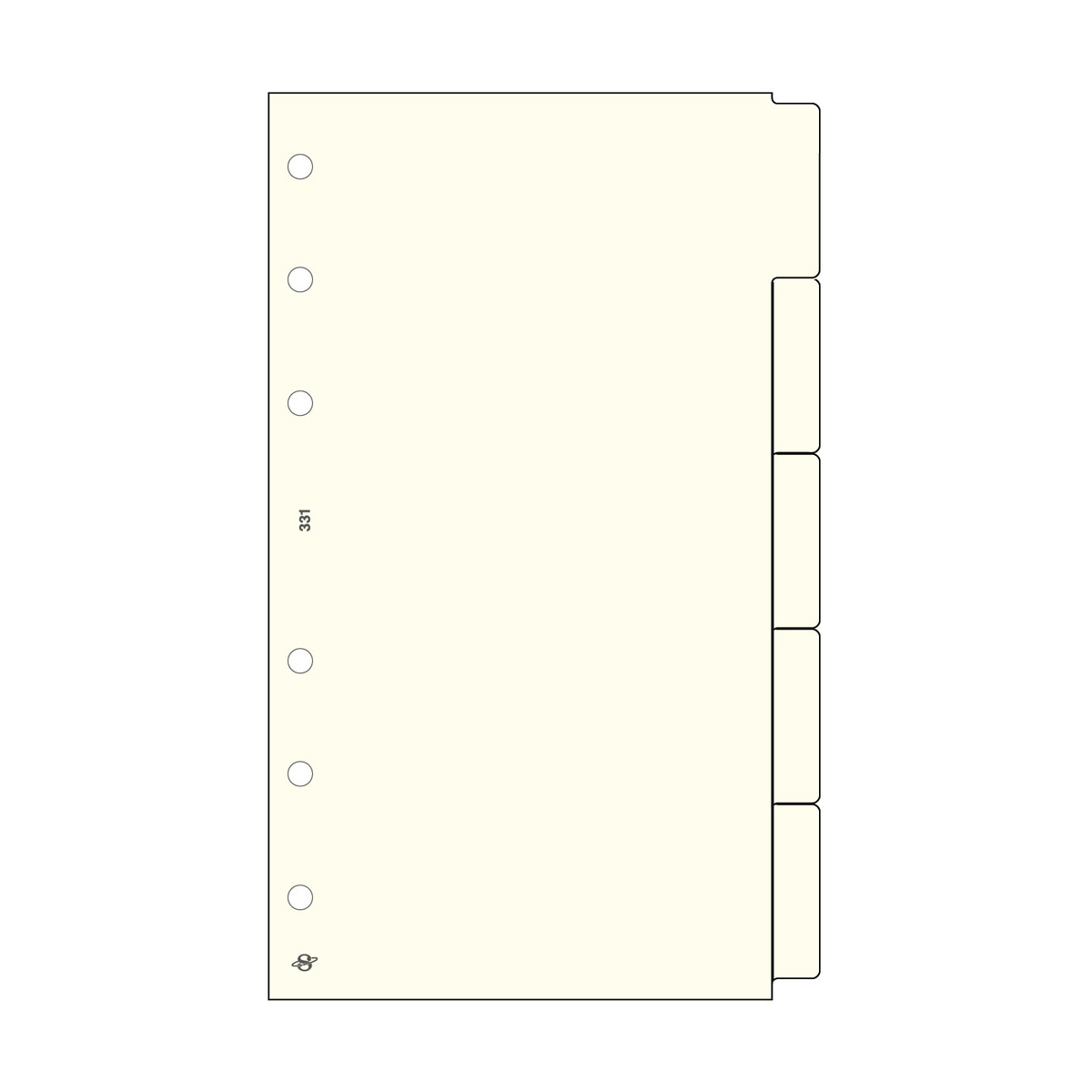 Bianco elválasztólap - S331, Krém (Chamois) Bianco elválasztólap - S331, Krém (Chamois)