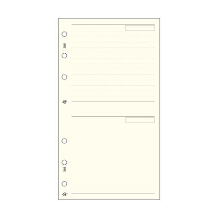 Feles lap (perforált, vonalas és üres) - M366, Krém (Chamois)