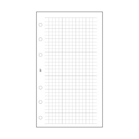Négyzethálós jegyzetlap - S327, Fehér