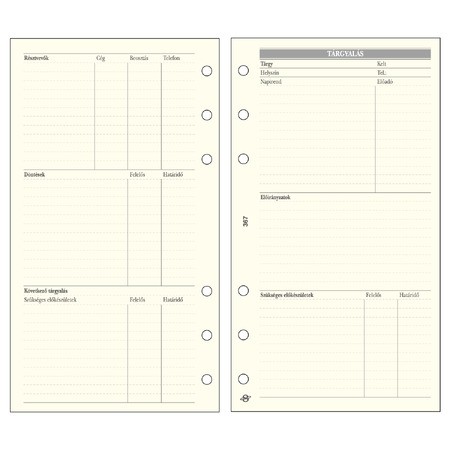 Tárgyalástervező - L367, Krém (Chamois)