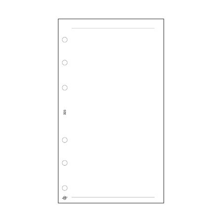 Üres jegyzetlap - L325, Fehér