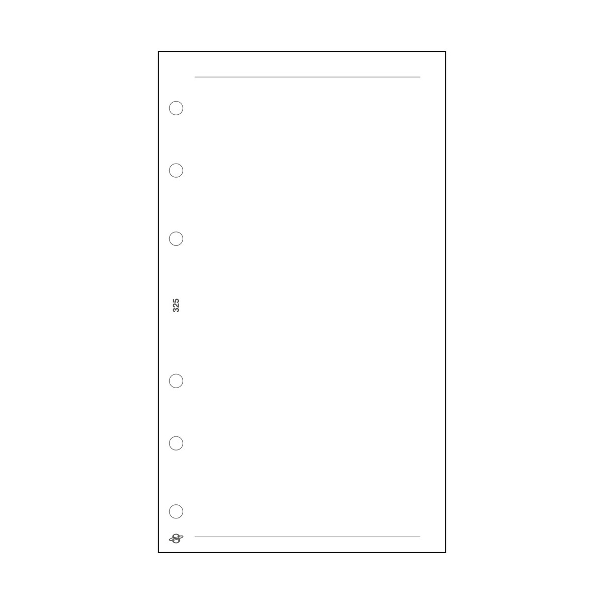 Üres jegyzetlap - M325, Fehér Üres jegyzetlap - M325, Fehér