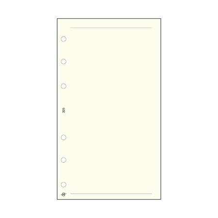 Üres jegyzetlap - M325, Krém (Chamois)