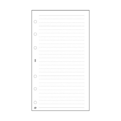 Vonalas jegyzetlap - L326, Fehér