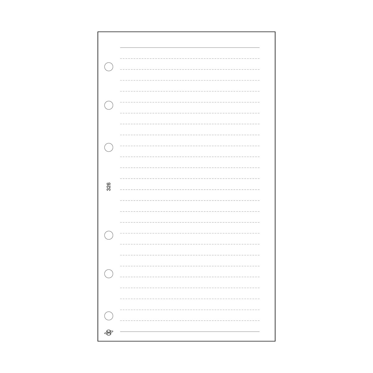 Vonalas jegyzetlap - M326, Fehér Vonalas jegyzetlap - M326, Fehér