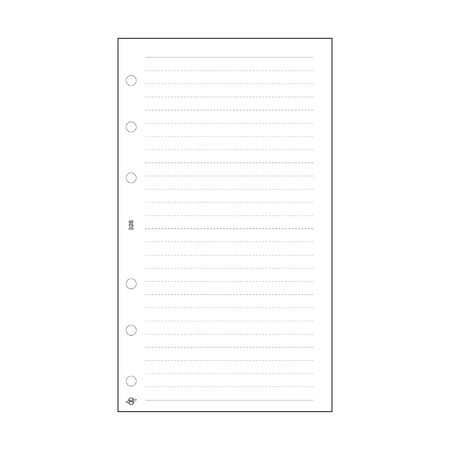 Vonalas jegyzetlap - M326, Fehér