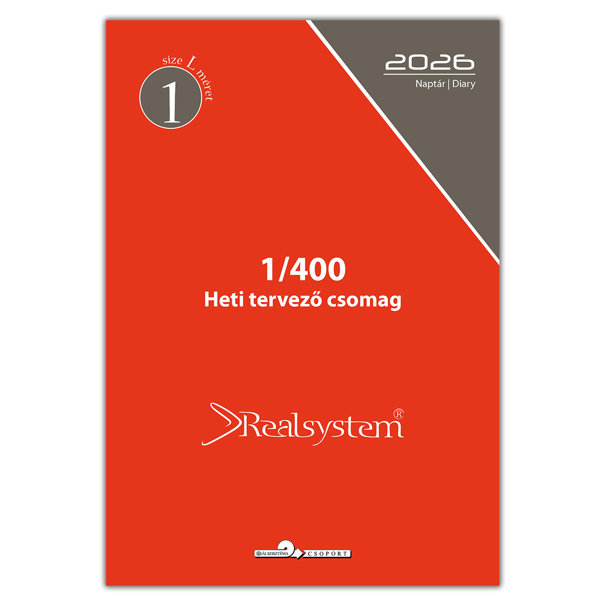 2026 évi, heti beosztású éves utántöltő csomag - RS400L, Fehér 2026 évi, heti beosztású éves utántöltő csomag - RS400L, Fehér