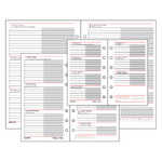 2026 évi, heti beosztású éves utántöltő csomag - RS400L, Fehér