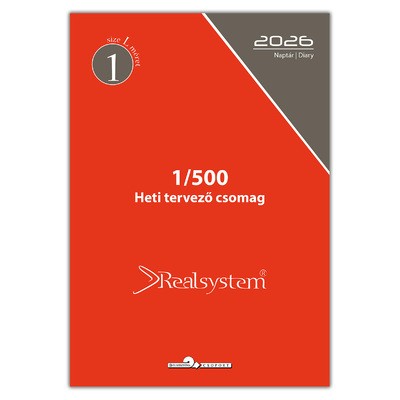 2026 évi, heti beosztású éves utántöltő csomag - RS500L, Krém (Chamois)