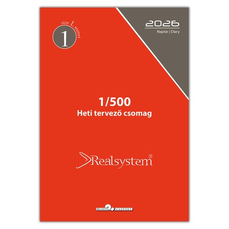 2026 évi, heti beosztású éves utántöltő csomag - RS500L, Krém (Chamois)