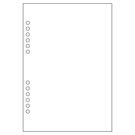 Üres jegyzetlap - RS410L, Fehér