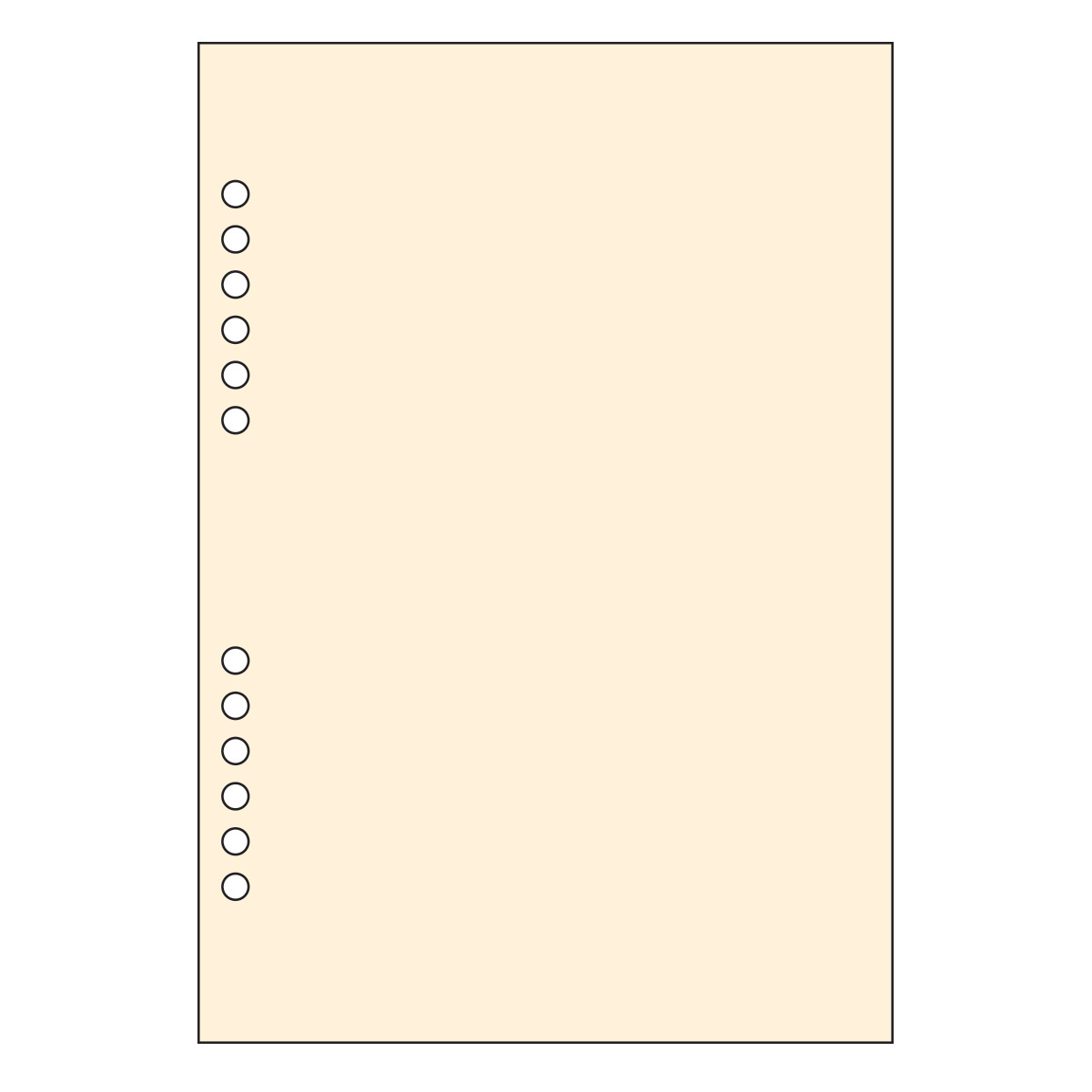 Üres jegyzetlap - RS510L, Krém (Chamois) Üres jegyzetlap - RS510L, Krém (Chamois)