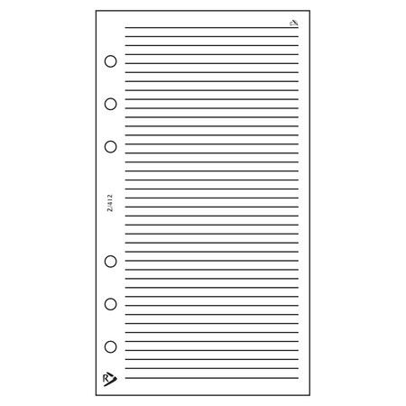 Vonalas jegyzetlap - RS412M, Fehér
