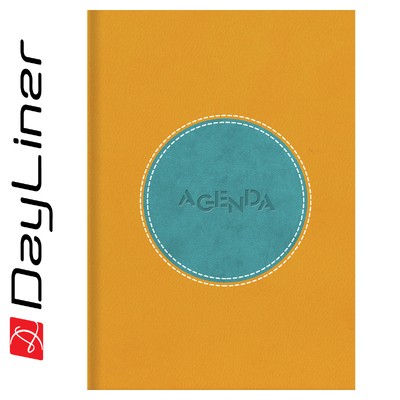 Central, A5 napi beosztású agenda, Sárga-Türkiz