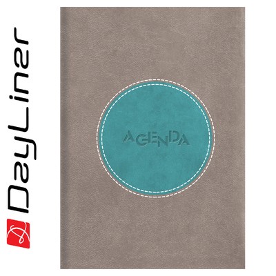 Central, A5 napi beosztású agenda, Szürke-Türkiz