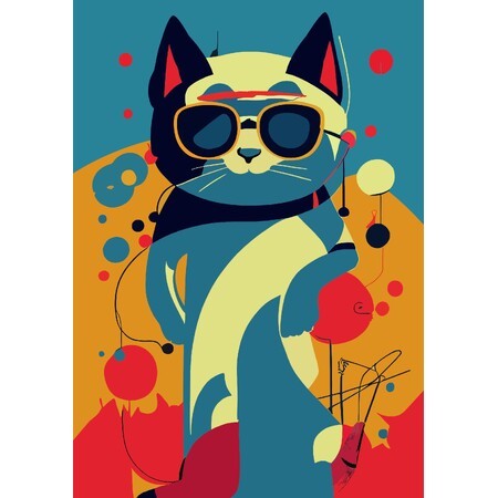 Colors, A5 heti beosztású agenda, Astro Cat