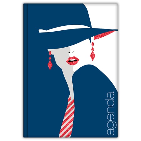 Colors, A5 heti beosztású agenda, Fashion Kék