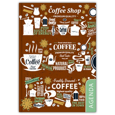 Colors, A5 napi beosztású agenda, Coffee