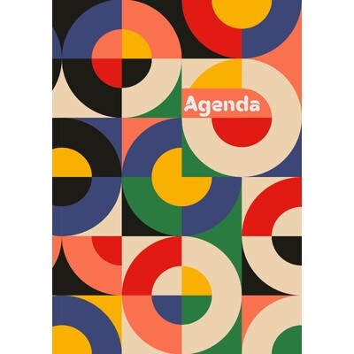 Colors, A5 napi beosztású agenda, Retro