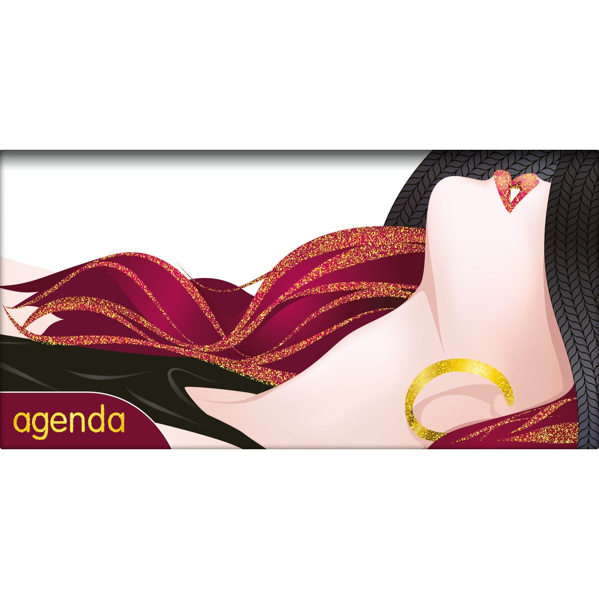 Colors, fekvő zsebnaptár, Fashion Arany Colors, fekvő zsebnaptár, Fashion Arany