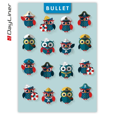 Colors notes, A5 Bullet jegyzet, Happynest Kalóz Kék