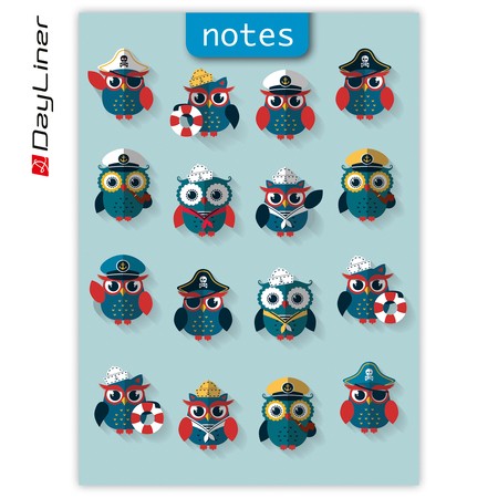 Colors notes, A5 Vonalas jegyzet, Happynest Kalóz Kék