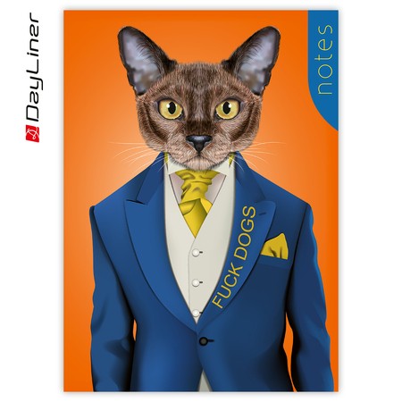 Colors notes, A5 Vonalas jegyzet, Mr. Cat