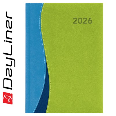 Dubai, A5 heti beosztású agenda, Kék-Zöld