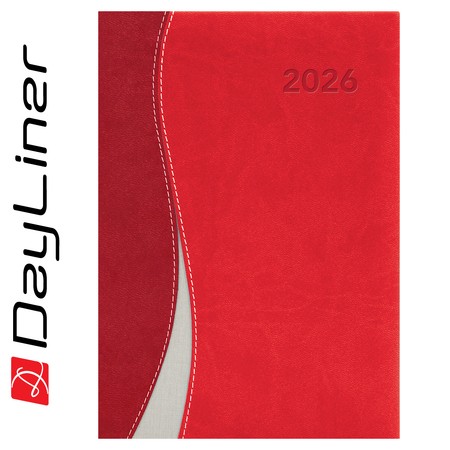 Dubai, A5 napi beosztású agenda, Piros-Piros