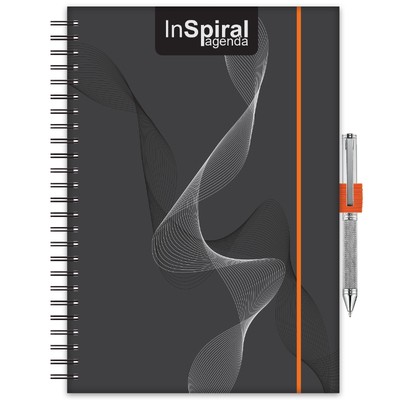 InSpiral, A5 heti beosztású agenda, Fekete-Narancs