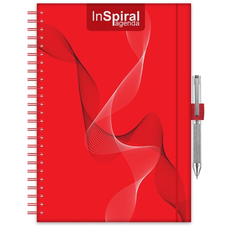 InSpiral, A5 heti beosztású agenda, Piros-Piros