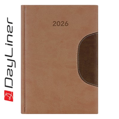 Memphis, A5 napi beosztású agenda, Barna-Csokoládé