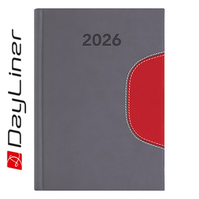 Memphis, B6 heti beosztású agenda, Szürke-Piros