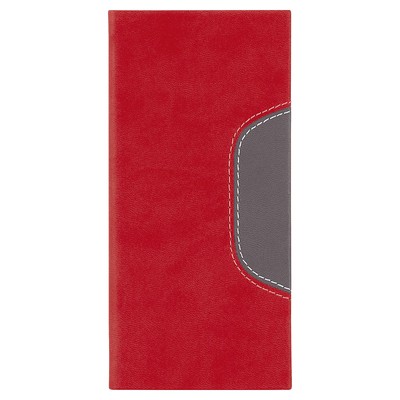 Memphis, fekvő zsebnaptár, Piros-Szürke