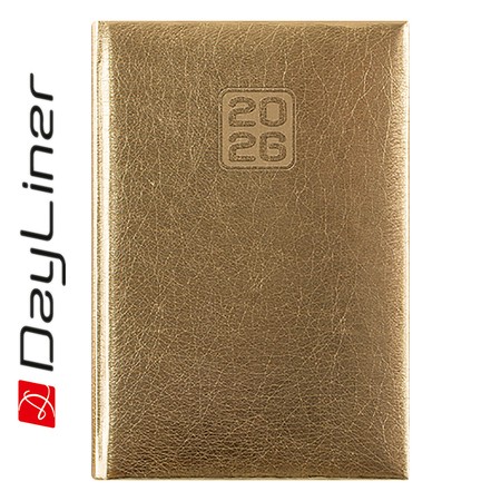 Mirror, A5 heti beosztású agenda, Arany