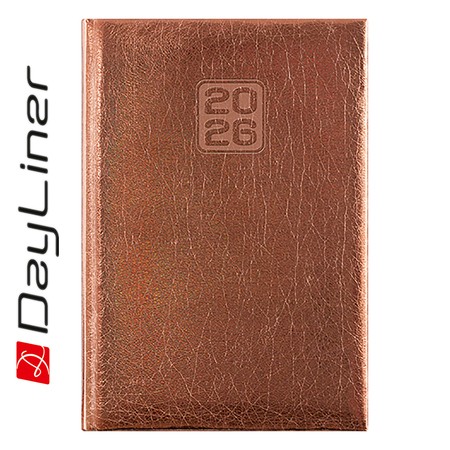 Mirror, A5 heti beosztású agenda, Bronz