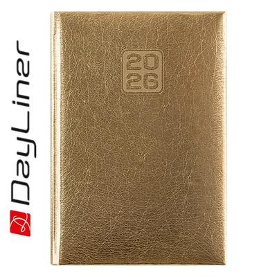 Mirror, A5 napi beosztású agenda, Arany