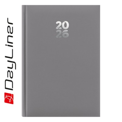 Pannon, A5 napi beosztású agenda, Szürke