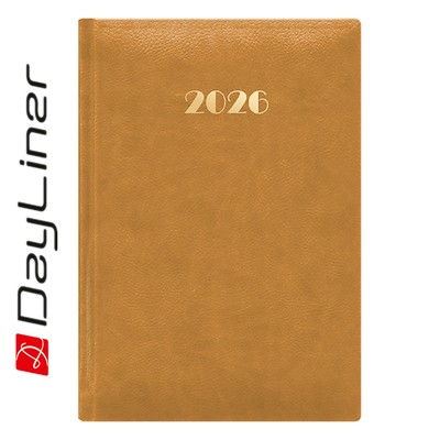 Pellana, A5 napi beosztású agenda, okker