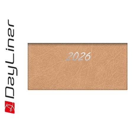 Rebel, A5 napi beosztású agenda, Bézs